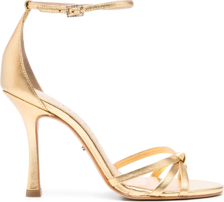 Werner Knotted-Strap Heeled Sandals