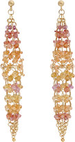 Thumbnail for your product : Mallary Marks Orange Sapphire & Gold "Spire" Drop Earrings
