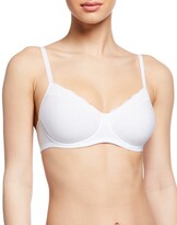 Thumbnail for your product : Hanro Cotton Lace Spacer T-Shirt Underwire Bra