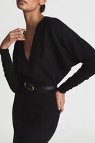 Thumbnail for your product : Reiss Cashmere Blend Ruched Sleeve Dress