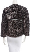Thumbnail for your product : Derek Lam 10 Crosby Foiled Faux Fur Jacket w/ Tags