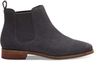 Toms Forged Iron Grey Suede Women's Ella Booties