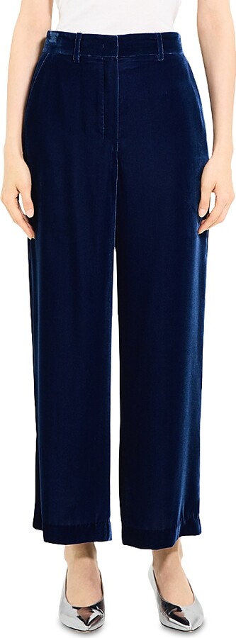 Theory Velvet Straight Leg Pants
