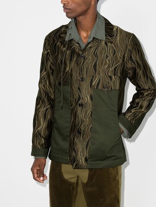 Nicholas Daley Swirl Pattern Shirt Jacket