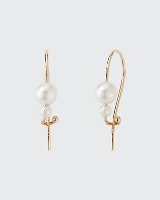 Pearl Leau Pearl & 14kt Gold Single Hoop Earring Womens MATCHESFASHION Women Accessories Jewelry Earrings Hoop 