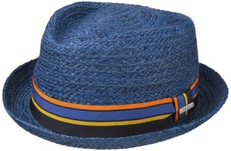 Stetson Licano Toyo Trilby Straw Hat Men Beach Sun with Grosgrain Band Spring-Summer