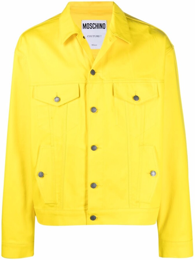 yellow denim jacket men