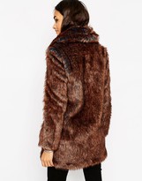 Thumbnail for your product : ASOS Jacket in Tipped Faux Fur