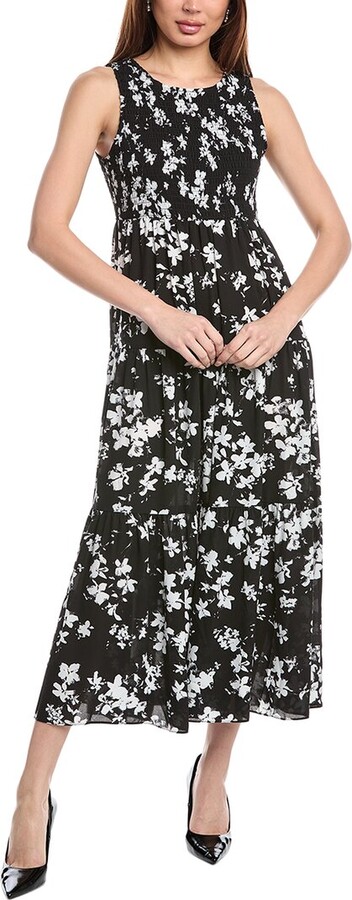 Anne Klein Petite Smocked Bodice Maxi Dress