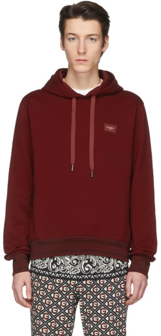 dolce and gabbana red hoodie