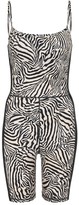 Thumbnail for your product : The Upside Spin zebra-print bodysuit
