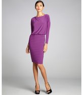 Thumbnail for your product : Adrianna Papell hyacinth jersey three-quarter sleeve tiered skirt dress