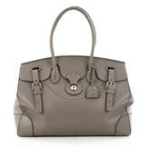 Grey Leather Handbag 