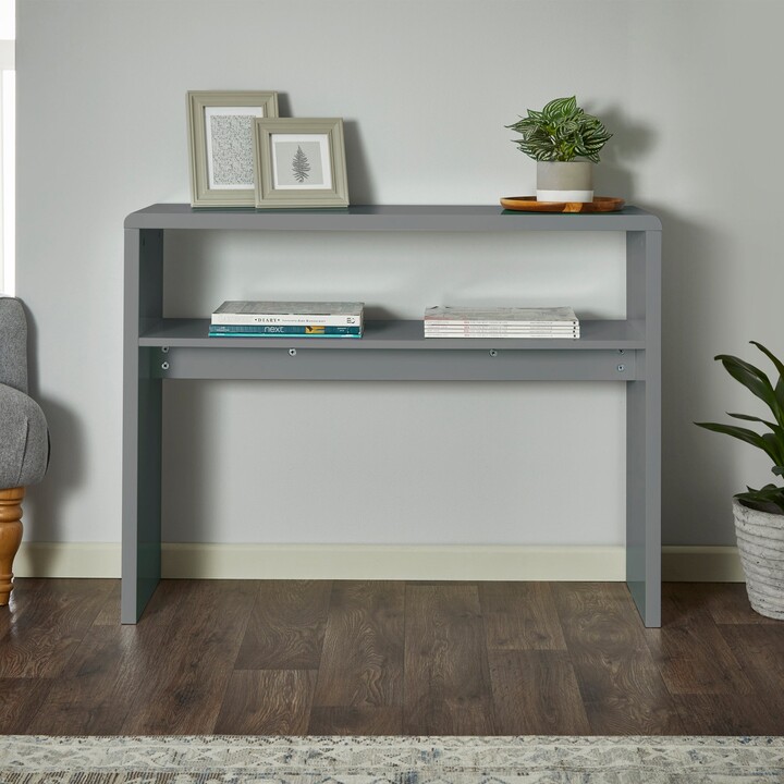 Dunelm Knox Compact Console Table Grey ShopStyle