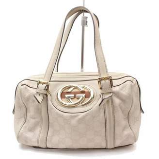 Gucci White Leather Handbags
