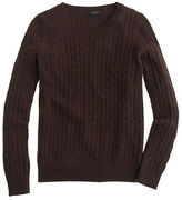 Thumbnail for your product : J.Crew Cambridge cable crewneck sweater