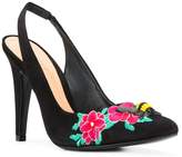 Thumbnail for your product : Schutz embroidered slingback pumps