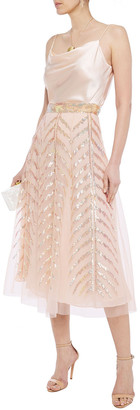 Temperley London Sequin-embellished Tulle Midi Skirt