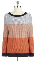 Thumbnail for your product : Jones New York Textured Crew Neck Sweater