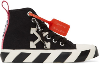 Off-White Black and White Arrows Mid-Top Sneakers
