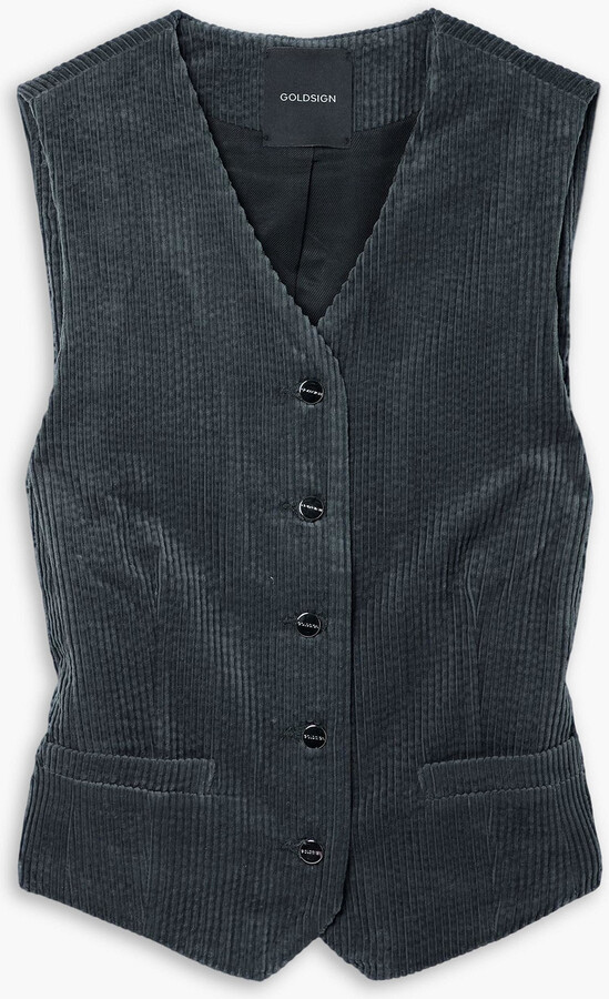 Gold Sign The Orten cotton-corduroy vest
