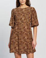 Thumbnail for your product : Faithfull The Brand Women's Brown Mini Dresses - Fontane Mini Dress - Size XS at The Iconic
