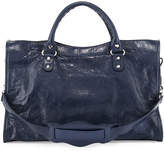Thumbnail for your product : Balenciaga Classic City Lambskin Shoulder Bag, Blue
