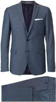 Thumbnail for your product : Paoloni micro-checked slim-fit suit