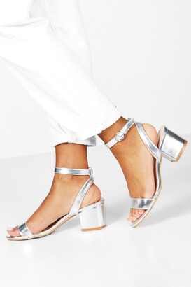 low heel silver shoes australia