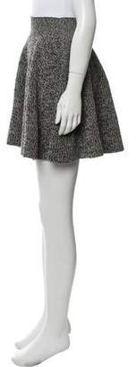 Alexander McQueen Wool Mini Skirt Black Wool Mini Skirt