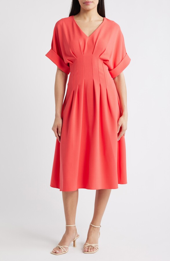 Eliza J Dolman Sleeve Midi Dress