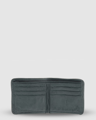 Cobb & Co - Men's Green Wallets - Latrobe Wash Leather Mens Wallet - Size One Size at The Iconic