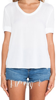 Thumbnail for your product : James Perse V Neck Chiffon Tee