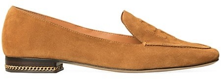 Tory Burch Ruby Square-Toe Suede Loafers - ShopStyle Flats
