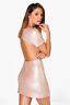 boohoo Womens Boutique Kai Sequin Bodycon Dress in Grey size 12