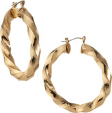 Thumbnail for your product : Kenneth Jay Lane Twisted Post Hoop Earrings