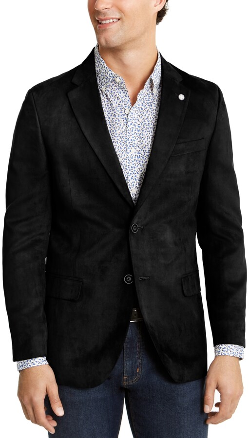 black suede sports jacket