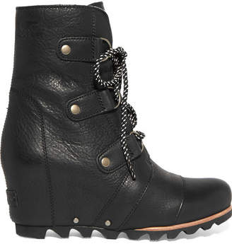 Sorel Joan Of Arctic Waterproof Leather Ankle Boots - Black