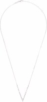 Thumbnail for your product : Djula 18kt white gold pear diamond V necklace