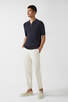 Thumbnail for your product : Reiss Bali - Basket Weave Half Zip Polo T-Shirt
