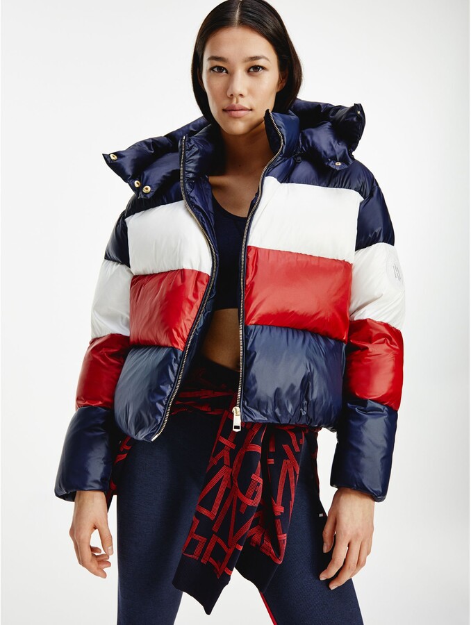 Tommy Hilfiger Down Colorblock Puffer Jacket - ShopStyle