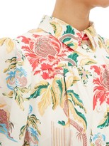 Thumbnail for your product : Peter Pilotto Floral-print Poplin Shirtdress - White Multi