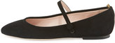 Thumbnail for your product : Sarah Jessica Parker Sashay Suede Mary Jane Flat, Black
