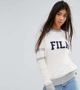 Thumbnail for your product : Fila Petite Ribbed Jumper With Contrast Stripe And Logo Detail