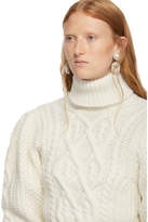 Thumbnail for your product : Off-White Wandering Cable Knit Open Back Turtleneck