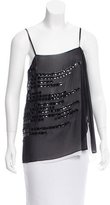 Thumbnail for your product : Robert Rodriguez Embellished Silk Top w/ Tags