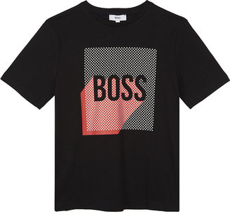 BOSS Logo cotton T-shirt 4-16 years