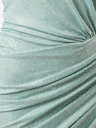 Alexandre Vauthier Draped Crystal Mini Dress