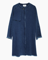 Thumbnail for your product : Etoile Isabel Marant fany chevron denim coat