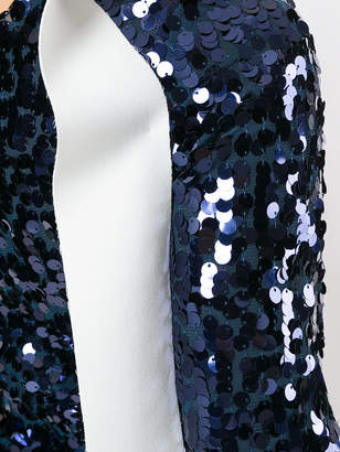MSGM sequin one shoulder dress